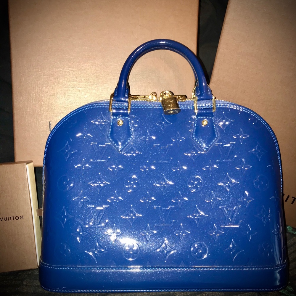 LOUIS VUITTON MONOGRAM VERNIS ALMA PM HANDBAG 👜 - Picture 10 of 13